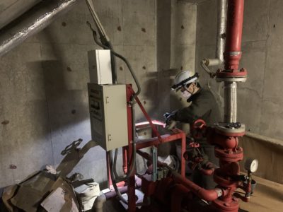 屋内消火栓ポンプ用呼水槽交換工事（内幸町）